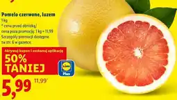 Lidl Pomelo czerwone, luzem 1kg oferta