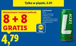 Lidl Piwo Lech Premium 500 ml oferta