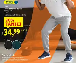 Lidl Crivit Spodnie dresowe męskie oferta