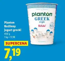 Lidl Planton Roślinny jogurt grecki oferta
