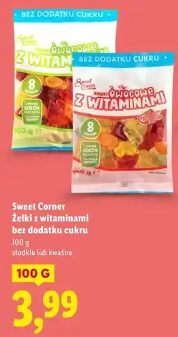 Lidl Sweet Corner Żelki z witaminami bez dodatku cukru oferta