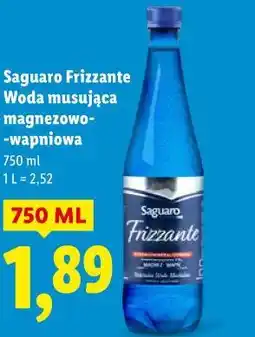 Lidl Saguaro Frizzante Woda musująca magnezowo-wapniowa 750ml oferta