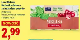 Lidl Lord Nelson Herbatka ziołowa z dodatkiem owoców (melisa, mięta lub rumianek) oferta