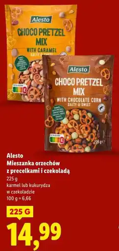 Lidl Alesto Choco Pretzel Mix with Caramel oferta