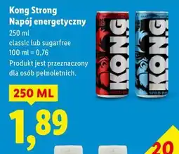 Lidl Kong Strong Napój energetyczny 250ml oferta