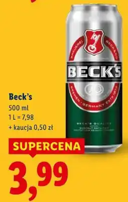 Lidl Piwo Beck's 500 ml oferta