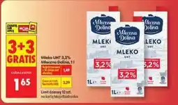 Biedronka Mleko UHT 3,2% Mleczna Dolina 1l (3+3 gratis) oferta