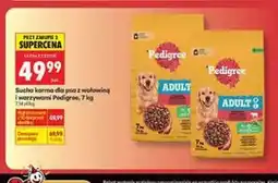 Biedronka Sucha karma dla psów z wołowiną i dróbem Pedigree, 7 kg oferta