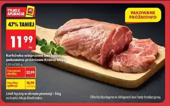 Karkówka wieprzowa bez kości pakowana próżniowo Kraina Mięs