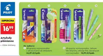 Długopisy wymazywalne, żelowe lub olejowe, wkłady lub zakreślacze wymazywalne