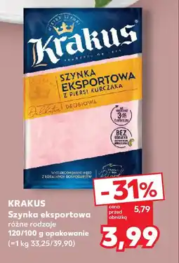 Kaufland Krakus Szynka eksportowa oferta