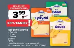 Netto Ser żółty Miletto (Tylżycki, Edam, Gouda) plastry 150g oferta