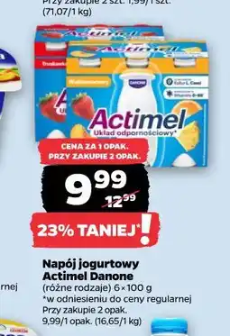 Netto Napój jogurtowy Actimel Danone, 4x100 g / 6x100 g (wybrane rodzaje) oferta