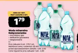 Netto Woda mineralna Nałęczowianka oferta