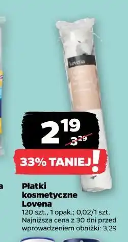 Netto Płatki kosmetyczne Lovena oferta