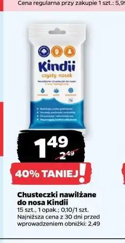 Netto Chusteczki nawilżane do nosa Kindii oferta