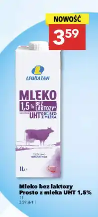 Lewiatan Mleko bez laktozy Prosto z mleka UHT 1,5% oferta