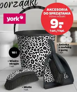 Netto Akcesoria do sprzątania York (miotła, zmiotka z szufelką, wiadro okrągłe) oferta