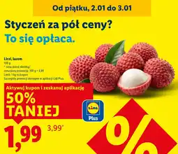 Lidl Liczi, luzem 100 g oferta