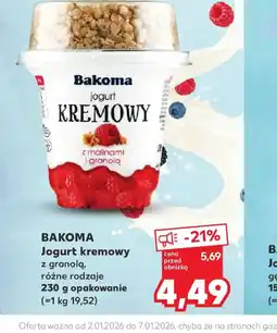 Kaufland Bakoma Jogurt kremowy oferta
