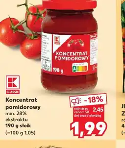 Kaufland K-Classic Koncentrat pomidorowy oferta