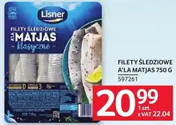 Selgros Filety śledziowe a'la matjas Lisner 750 g oferta