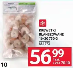 Selgros Krewetki białe surowe bez głowy obrane 30-40 oferta