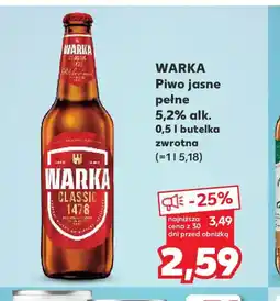 Kaufland Warka Piwo jasne pełne oferta