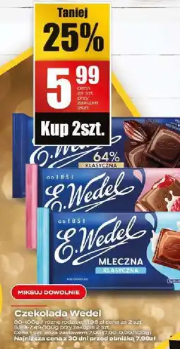 Supeco Czekolada Wedel mleczna oferta