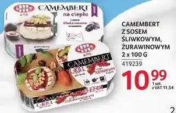 Selgros Camembert z sosem śliwkowym, żurawinowym Mlekovita 2x100g oferta