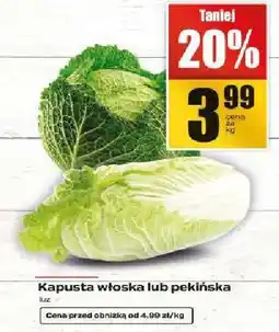 Supeco Kapusta włoska lub pekińska oferta