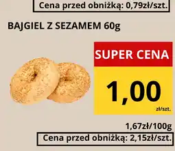 Supeco Bajgiel z sezamem 60g oferta
