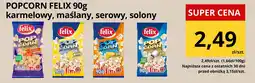 Supeco Popcorn Felix różne rodzaje 90g karmelowy, maślany, serowy, solony oferta
