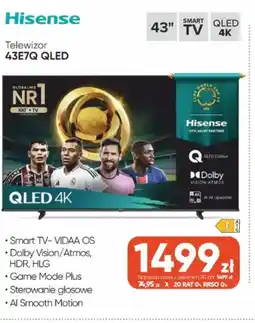 Max Elektro Hisense Telewizor 43E7Q QLED oferta