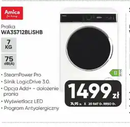 Max Elektro Amica Pralka WA3S712BLISHB oferta