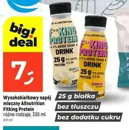Dealz Allnutrition Fitking Protein napój mleczny wysokobiałkowy oferta