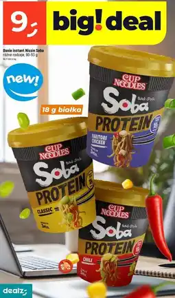 Dealz Danie instant Cup Noodles Soba Protein (różne rodzaje) oferta