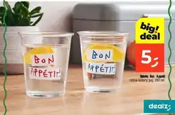 Dealz Szklanka Bon Appetit (różne kolory, poj. 280 ml) oferta