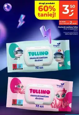 Dealz Chusteczki nawilżane Tullino dla dzieci 72 szt oferta