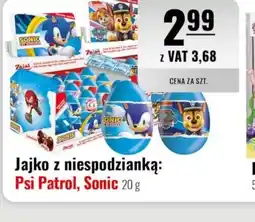 Eurocash Jajko z niespodzianką Psi Patrol, Sonic oferta