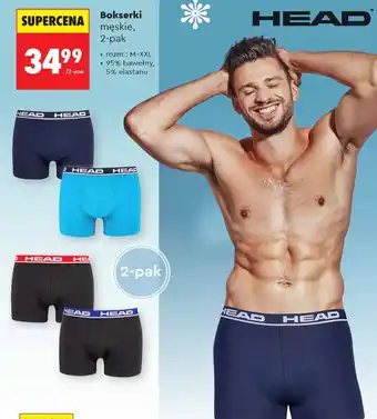 Biedronka Bokserki męskie Head oferta