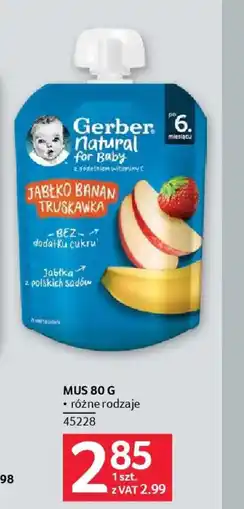 Selgros Gerber Mus owocowy oferta