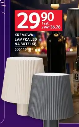 Selgros Kremowa lampka LED na butelkę oferta