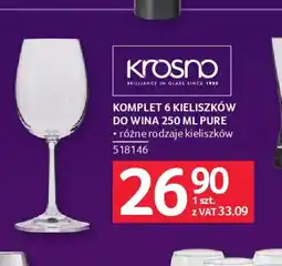 Selgros Krosno komplet kieliszków oferta