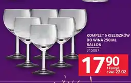 Selgros Ballon Kieliszki do wina oferta