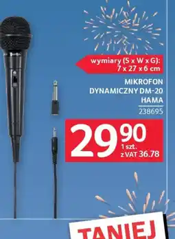 Selgros Hama Mikrofon dynamiczny DM-20 oferta