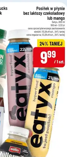 Polomarket Posiłek w płynie bez laktozy czekoladowy lub mango eatyx oferta