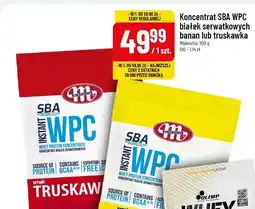 Polomarket Koncentrat SBA WPC białek serwatkowych banan lub truskawka oferta