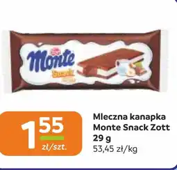 Gama Mleczna kanapka Monte Snack Zott oferta