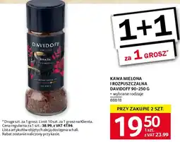 Selgros Davidoff Kawa mielona i rozpuszczalna oferta